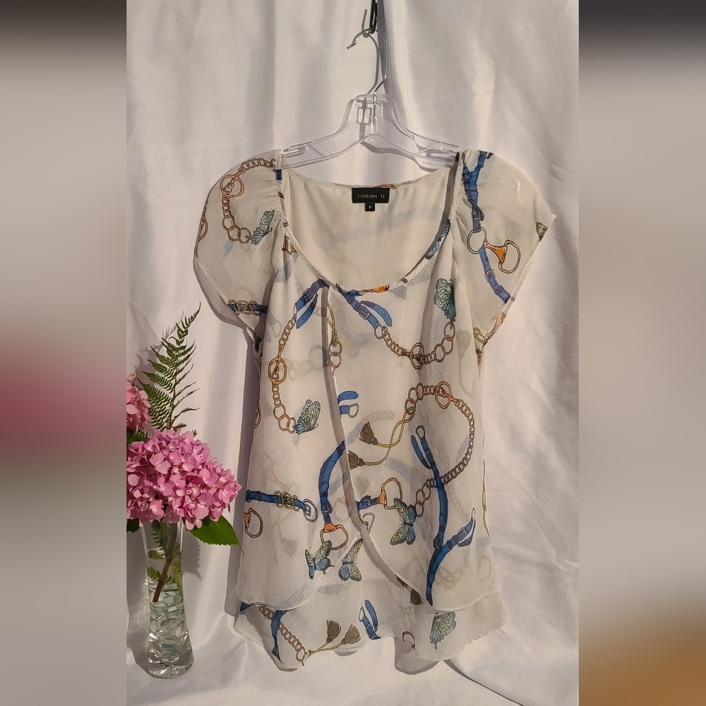 Tamara H Blouse with Butterflies Throughout 🦋
